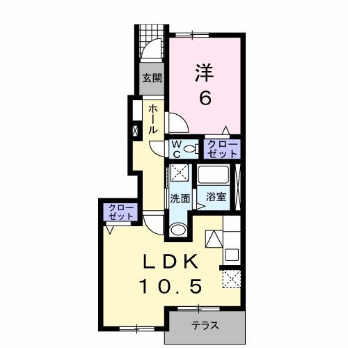 ミルキーⅢ（101） 間取り図画像