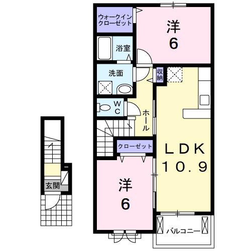 ニコ・ブラン（204） 間取り図画像