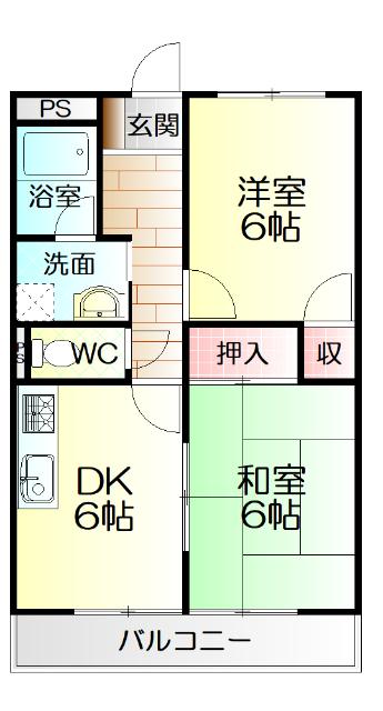 花水木（102） 間取り図画像