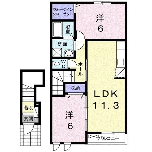 Ｓｕｎ　ｅａｓｔ（202） 間取り図画像