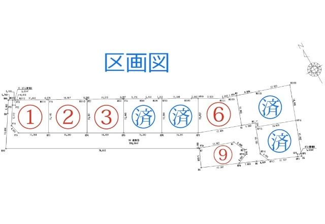 津市美川町分譲地　9号地 区画図