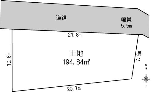 安塚町売地 区画図