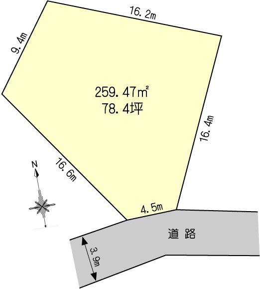 江島町売土地 区画図