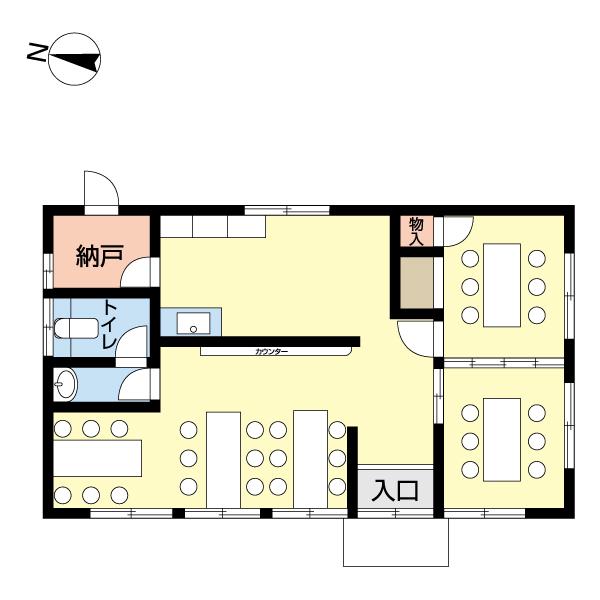 鹿嶋市荒野店舗（0000） 間取り図画像