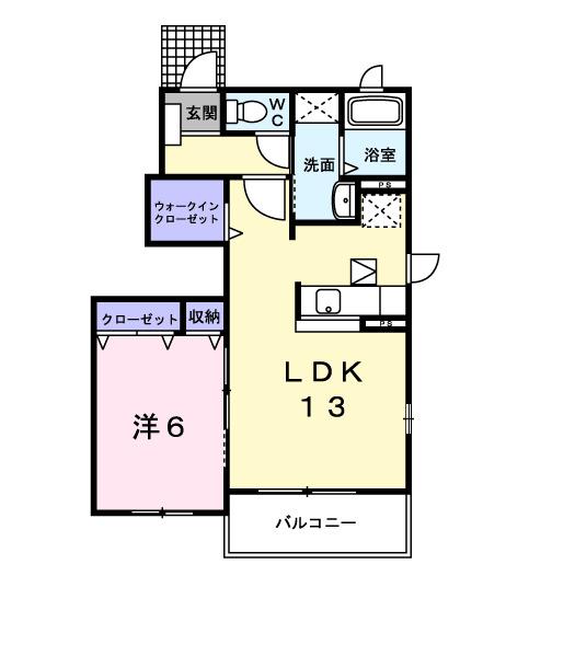 アーバンコートＢ（101） 間取り図画像