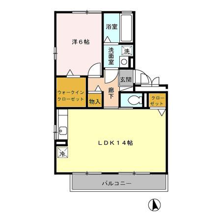 セルブランド　Ｓ棟・Ｌ棟（S302） 間取り図画像