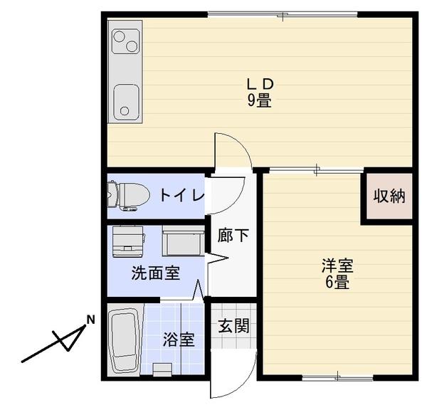 キャッスル茂原（102） 間取り図画像
