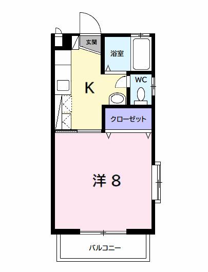 サンハイツ長者ヶ台Ｂ（101） 間取り図画像
