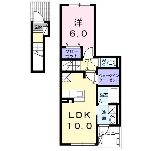 ヴィラヴェント・Ｓ．Ｈ（202） 間取り図画像