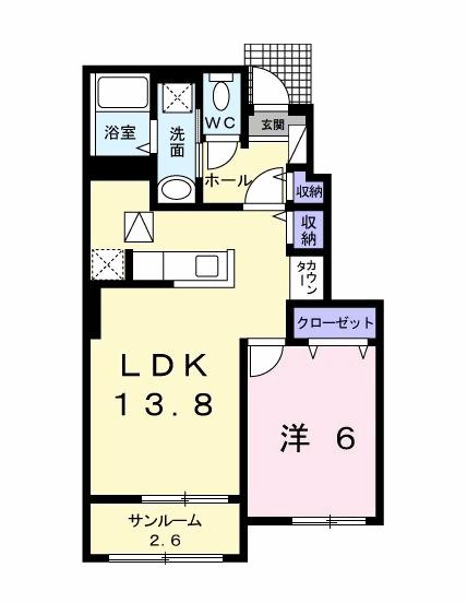 サンヴェール大芝Ⅱ　Ｂ（104） 間取り図画像