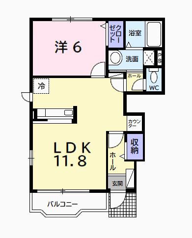 プリモディーネ　Ⅱ（101） 間取り図画像