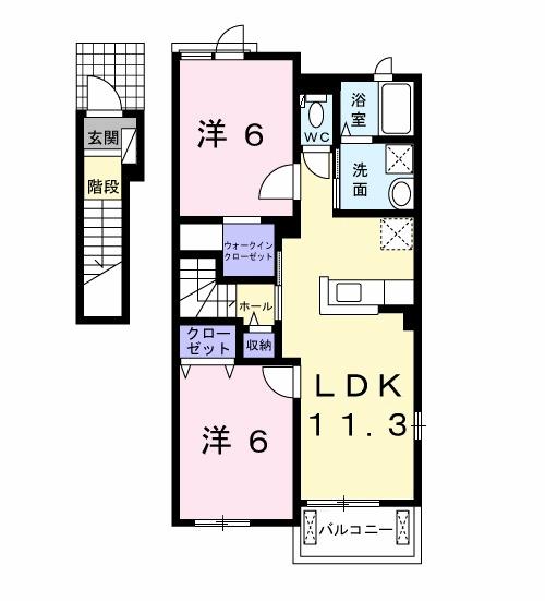 アニメート・Ｓ　Ⅰ（201） 間取り図画像
