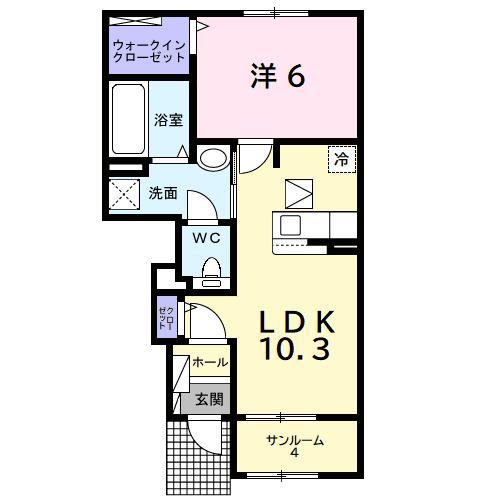 エスポワール（102） 間取り図画像