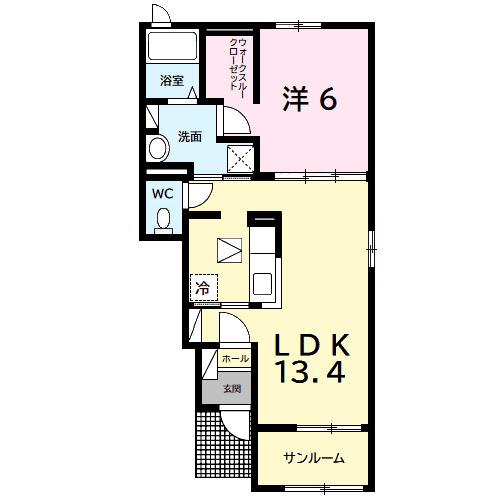 サニーレジデンスⅡ（104） 間取り図画像