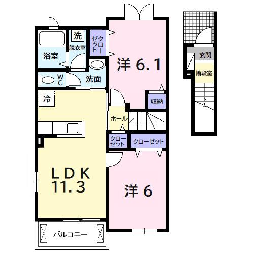 アニメート・Ｓ　Ⅱ（204） 間取り図画像