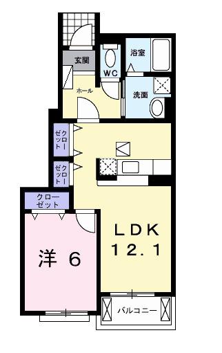 ウィル　プランドール（103） 間取り図画像