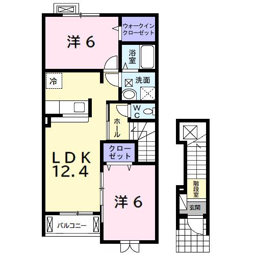 フォレストⅥ（202） 間取り図画像