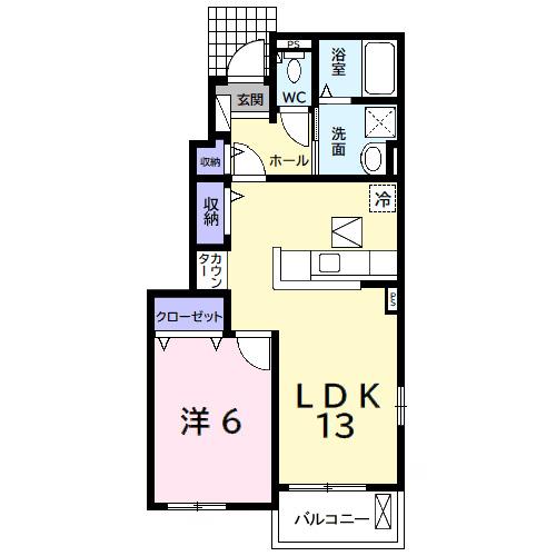 コッティ　Ⅰ（101） 間取り図画像