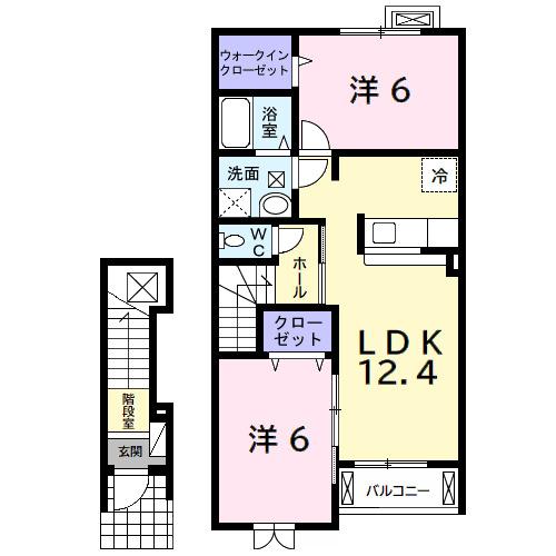フォレストⅥ（203） 間取り図画像