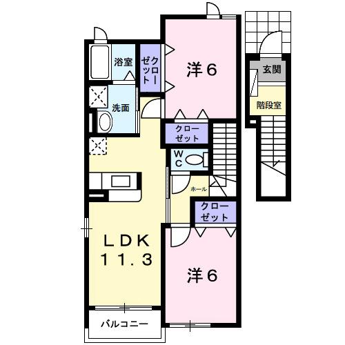 サニーレジデンスＡ（202） 間取り図画像