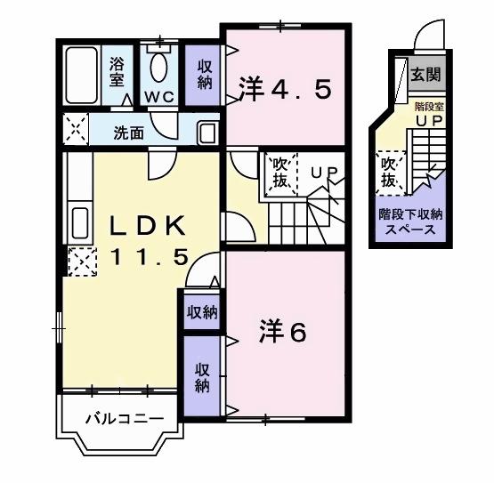 ニューブランパレスⅠ（204） 間取り図画像