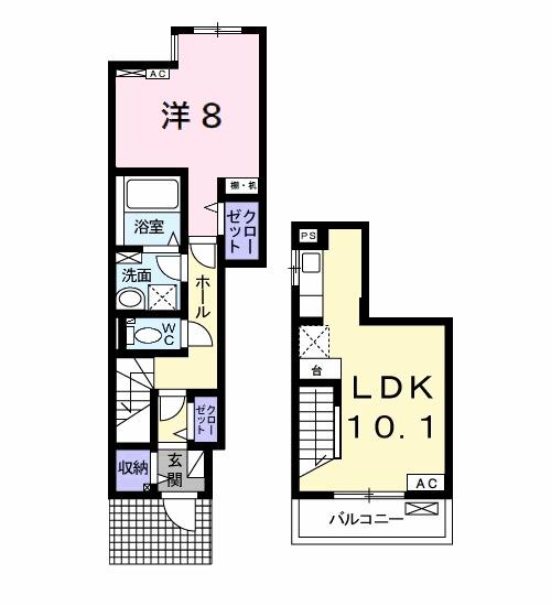 サンヴェール茂原Ｃ（101） 間取り図画像