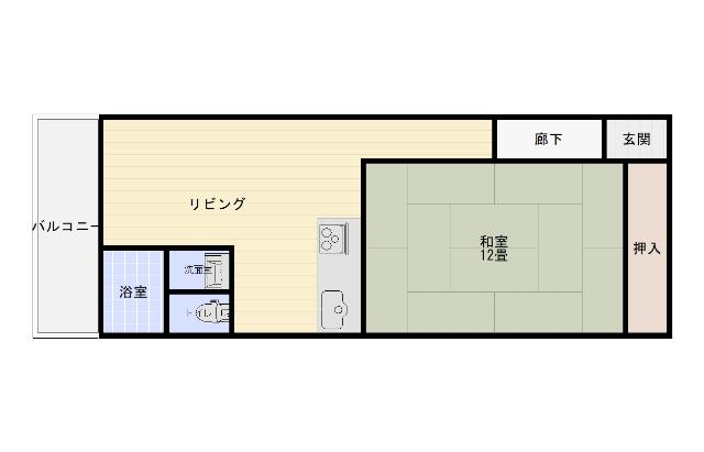 貴賓館505 間取り図画像