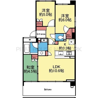 西向き3LDK