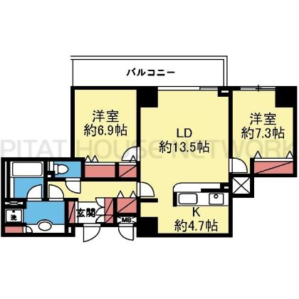 多彩な収納が嬉しい1SLDK