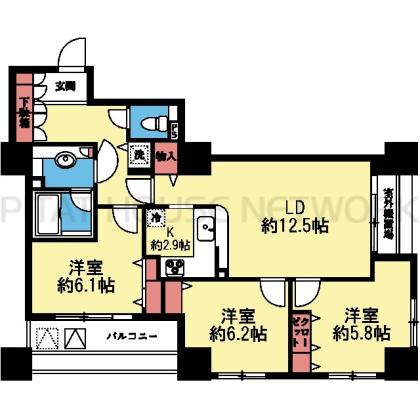 南西向き3LDK