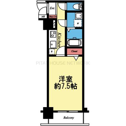 洋室7.5帖