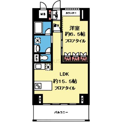 収納豊富な1LDK