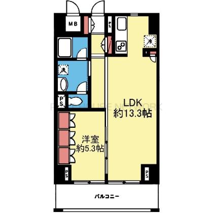 南東向き1LDK
