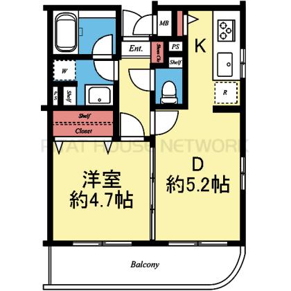 2面採光の角部屋です