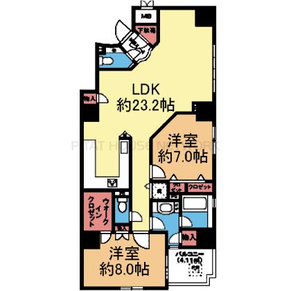 南東向き東側角部屋