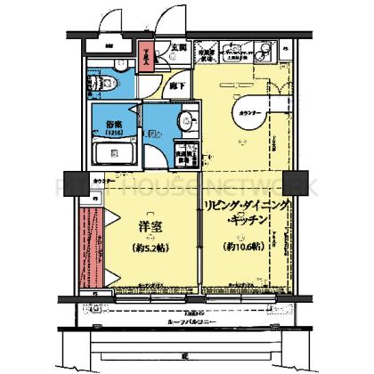 2WAY洗面の1LDK