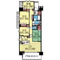 西向き角部屋の4LDK