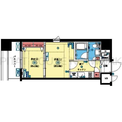 2面採光の角部屋です