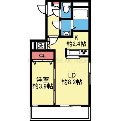 バルコニー南東向き