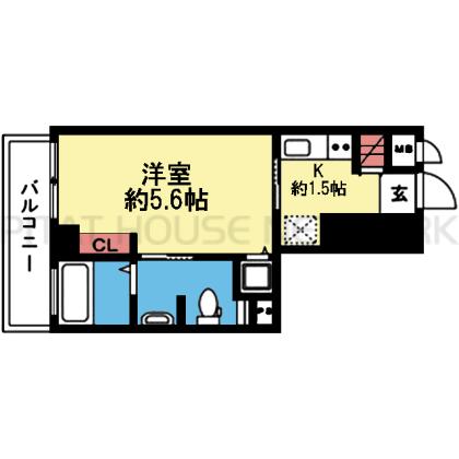 洗面所独立の1K