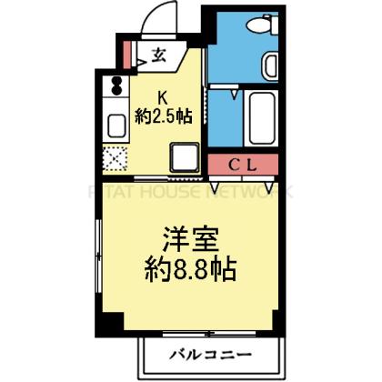 洋室8.8帖！