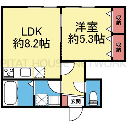 西向き1LDK