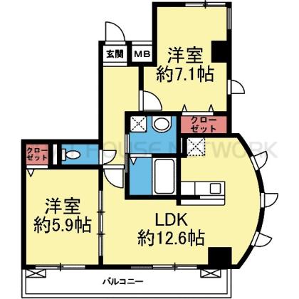 南向き東側角部屋