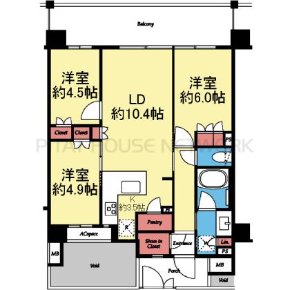全室洋室の3LDK