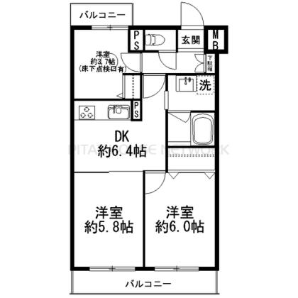 全居室洋室のファミリータイプ