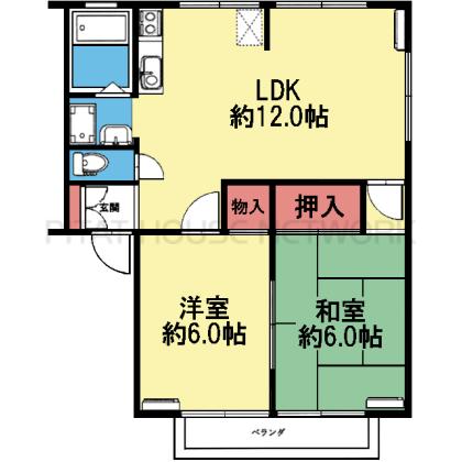 1階の角部屋です