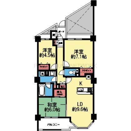 東向き3LDK