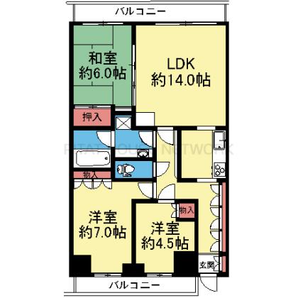 南東向き3LDK