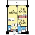 収納豊富な2LDK