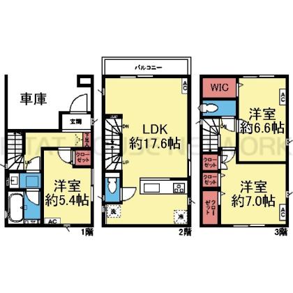 全室2面採光の洋室です